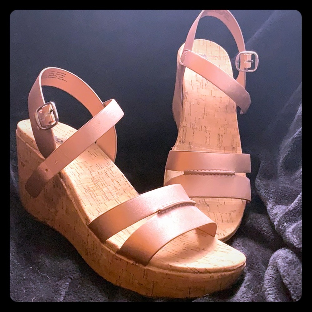 Sonoma good for life cork wedges nude